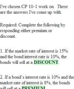 Chapter 10 Problem Discussion